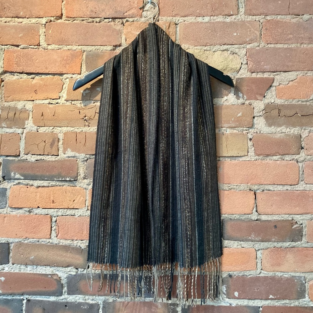 Cashmink Mantles Scarf Brown Tones.